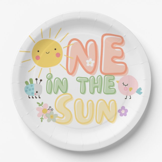one in the Sun Paper Plate (Front)
