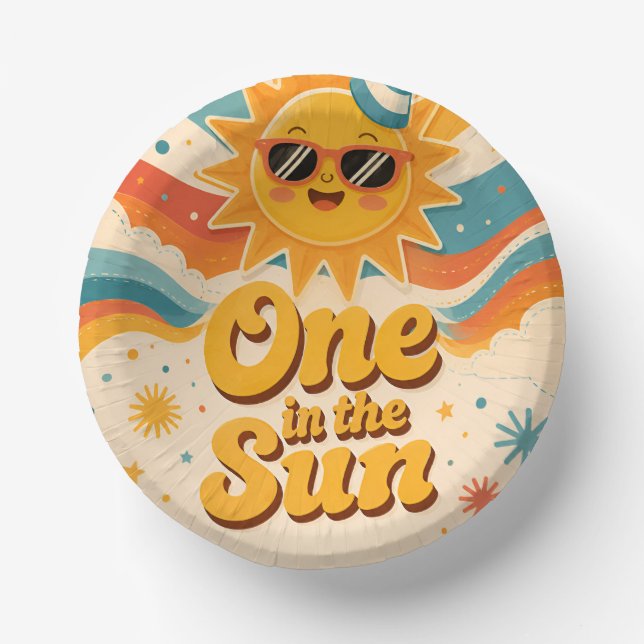 One in the Sun Paper Plates (Front)