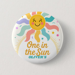 One in the Sun Party Favour 6 Cm Round Badge
