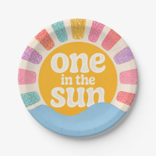 One in the Sun Plates 1st Birthday