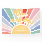 One In The Sun Sunshine 1st Birthday Muted Rainbow