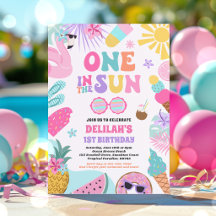 One In The Sun Tropical Beach 1st Birthday Party