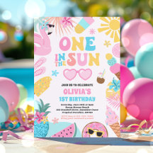 One In The Sun Tropical Beach 1st Birthday Party