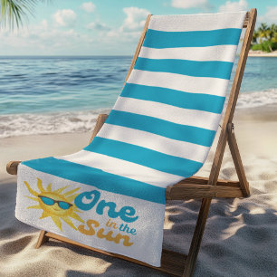 ☀️One in the Sun Tropical Turquoise Beach Towel