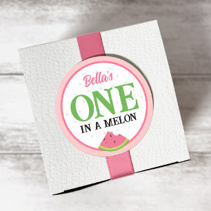 One is a Melon First Birthday Sticker