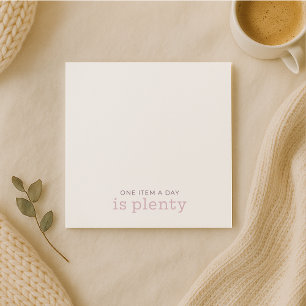 One Item a Day is Plenty Notepad – Quiet Rebellion