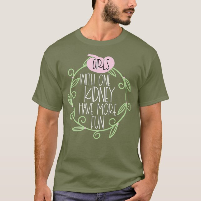 One Kidney Donor Transplant For Women Nurse Tech T-Shirt (Front)