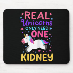 One Kidney Transplant Renal Surgery Cute Unicorn F Mouse Mat