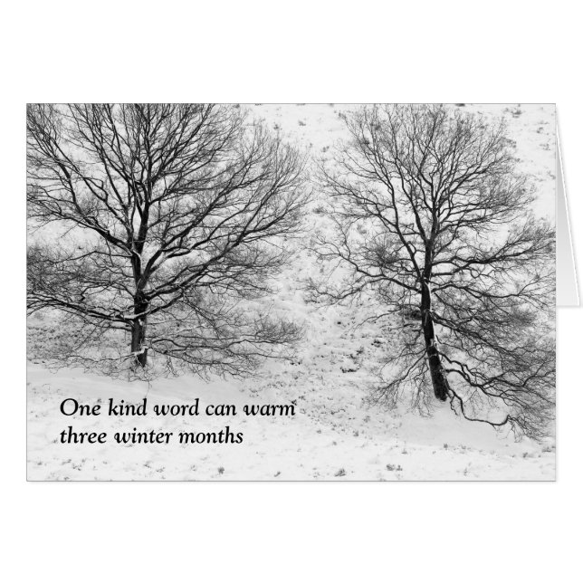 One kind word can warm (Front Horizontal)