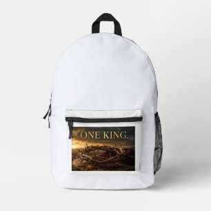 One King Printed Backpack