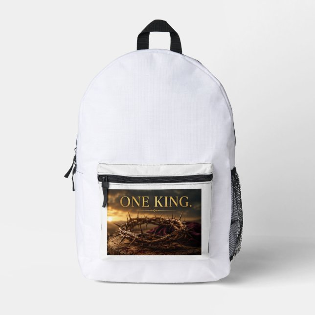 One King Printed Backpack (Front)