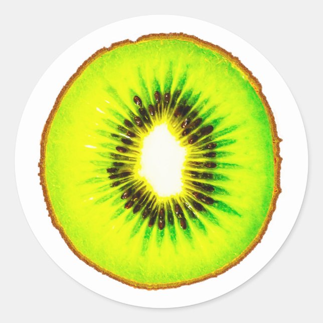 one kiwi customisable classic round sticker (Front)