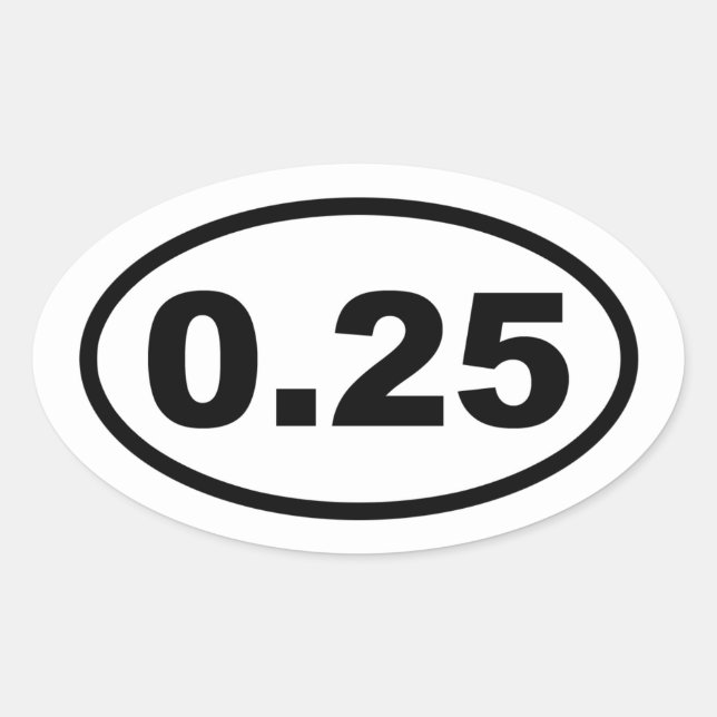 One Lap Oval Sticker (Front)