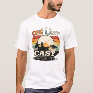 One Last Cast Retro Sunset T-Shirt