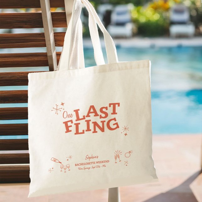 One Last Fling Bachelorette Tote Bag (Creator Uploaded)