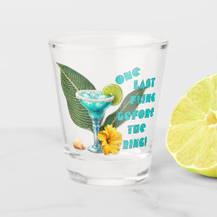 One Last Fling Tropical Bachelorette Party Shot Glass
