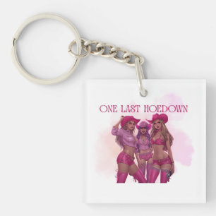 One Last Hoedown Cowgirl Bridesmaids Key Ring
