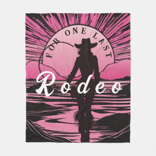 One Last Rodeo Bachelorette Fleece Blanket