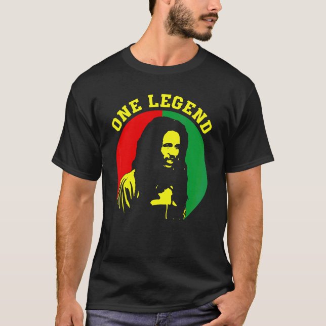 One Legend Reggae Style For Reggae Music T-Shirt (Front)