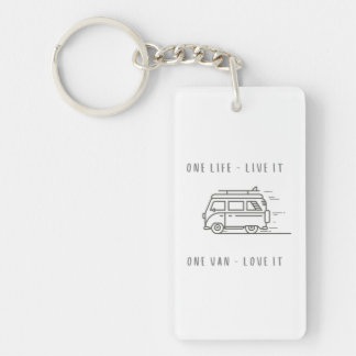 One Life - Live It  One Van - Love It Key Ring