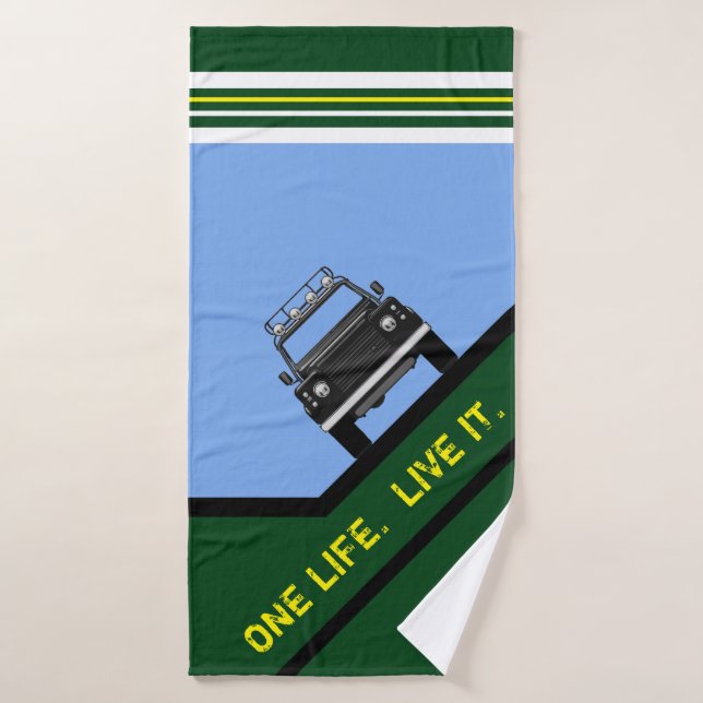 ONE LIFE, LIVE IT Towel (Bath Towel)