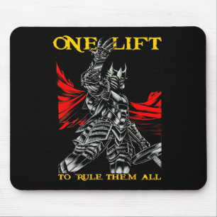 One Lift To Rule Them All Bodybuilding Gym Workout Mouse Mat