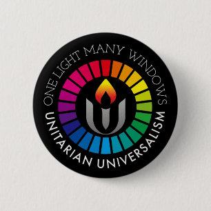 One light many windows Unitarian Universalism 6 Cm Round Badge