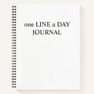 "One Line A Day Journal: Memory Daily Journal for