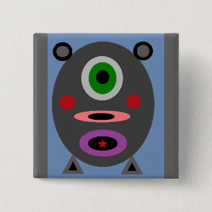 One Little Piggy 15 Cm Square Badge