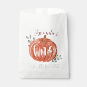 One Little Pumpkin 1st Birthday  Favour Bags