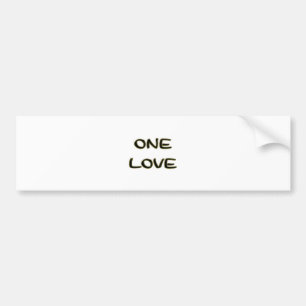 One Love Bumper Sticker