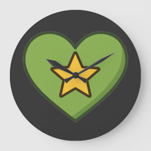 One love. Cosmic energy. Large Clock