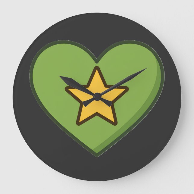 One love. Cosmic energy. Large Clock (Front)