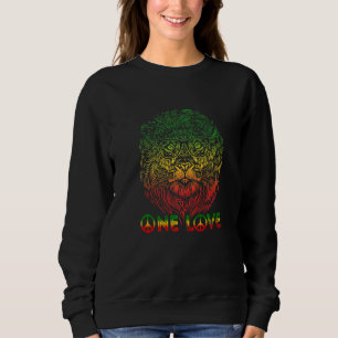 One Love Etophian Lion Of Judah Rastafari Roots Ra Sweatshirt