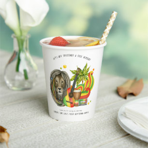 One Love First Birthday Party  Paper Cups