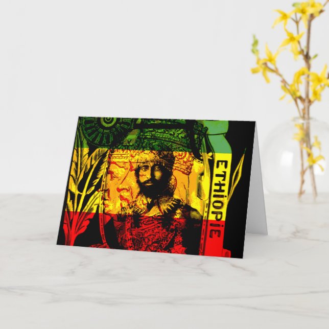 One Love Guidance and Protection Greeting Card (Yellow Flower)