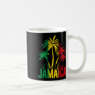 One Love Jamaica Jamaican Vacation Reggae Palms Coffee Mug
