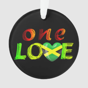 One love Jamaica Ornament