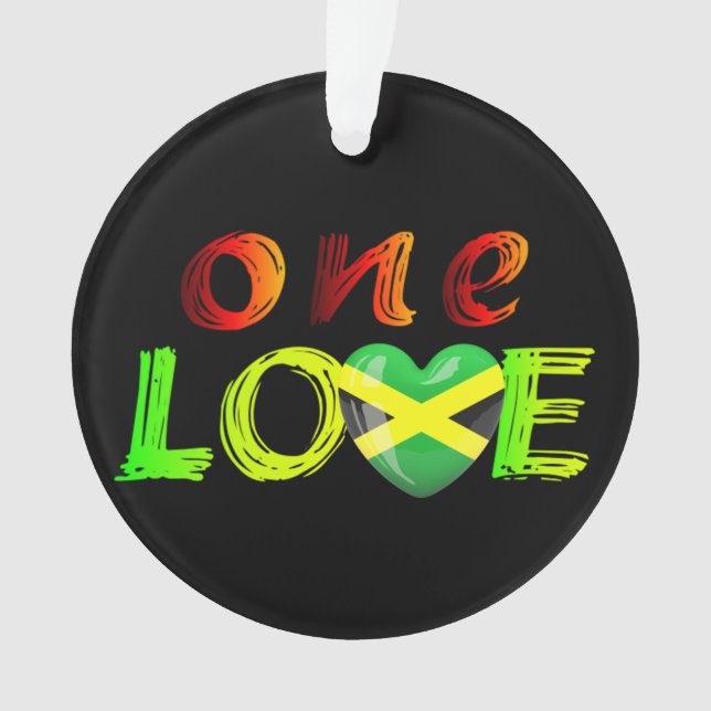 One love Jamaica Ornament (Front)