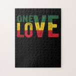 One Love Jamaican Rasta Reggae Jigsaw Puzzle<br><div class="desc">Great wear to festivals,  music concerts,  parties and or for everyday occasions.</div>