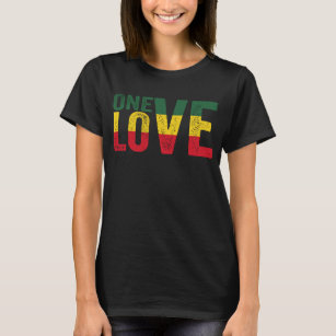 One Love Jamaican Rasta Reggae T-Shirt