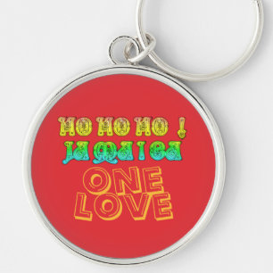 One Love Merry Christmas From Jamaica Key Ring