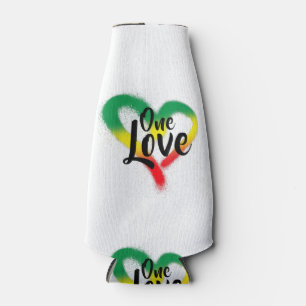 One Love One Heart Reggae Vibes Bottle Cooler
