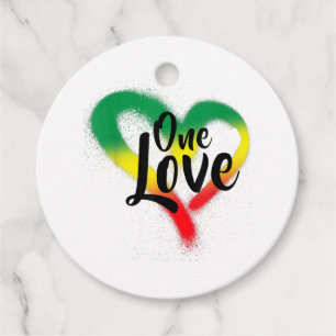 One Love One Heart Reggae Vibes Favour Tags