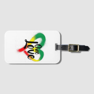 One Love One Heart Reggae Vibes Luggage Tag