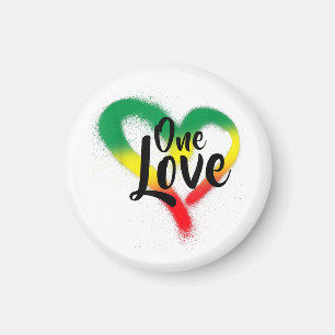 One Love One Heart Reggae Vibes Magnet