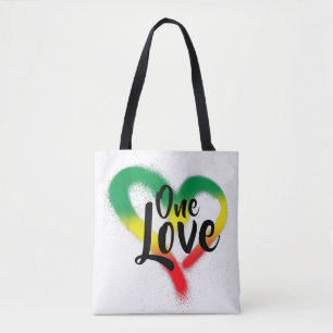 One Love One Heart Reggae Vibes Tote Bag