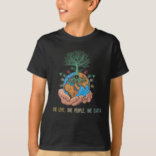 One Love One People One Earth Day World Peace T-Shirt