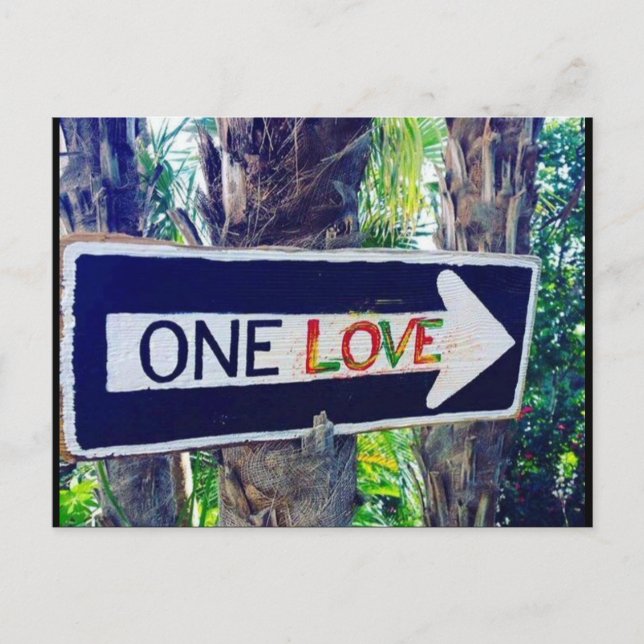 One Love Postcard (Front)