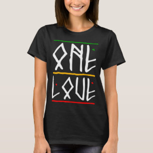 One Love Rasta Colours Reggae T-Shirt
